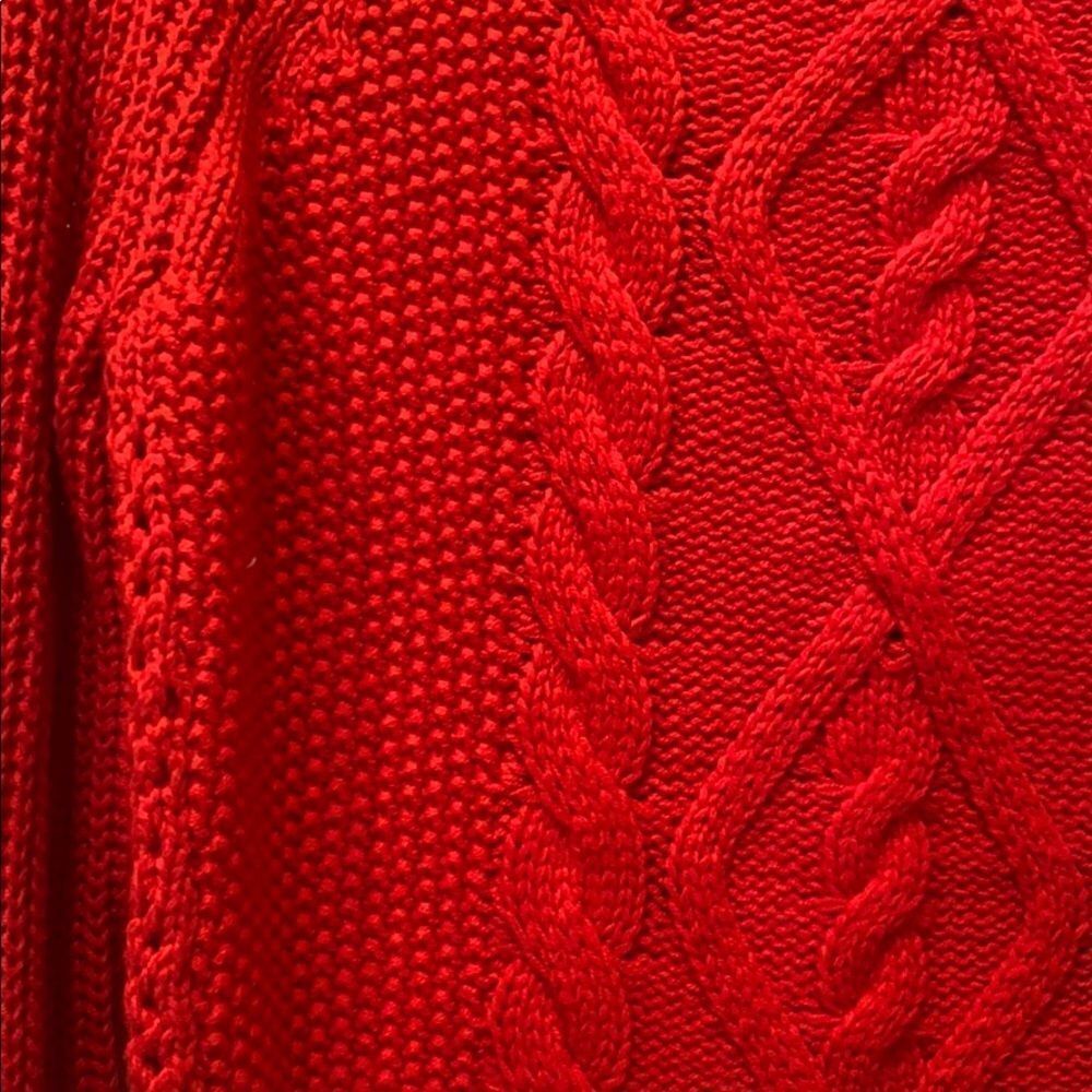 Express Red Slightly Cropped Sweater - Picture 2 of 4